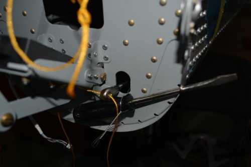 lower cable attachment secured