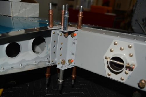 hinge brackets installed