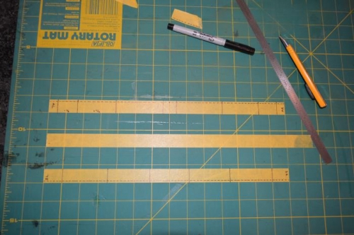 create tape pieces for measurements