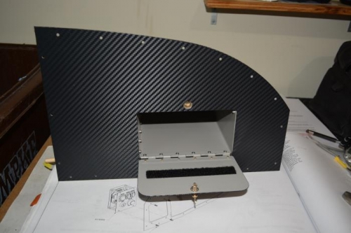 Right panel covered with 3M carbon fiber vinyl