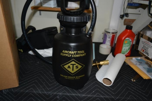 borrowed pressure tank to fill brake lines