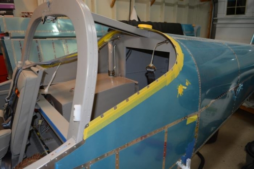 tape prep for pro seal install of rear window