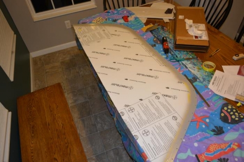 painted inside bottom edge of window to cover pro-seal