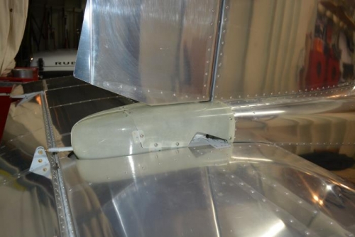 another view of tail cone install