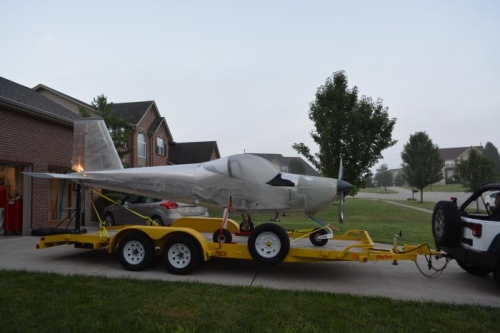 loaded onto the trailer