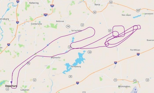 Ground track and you can see a couple box cal runs