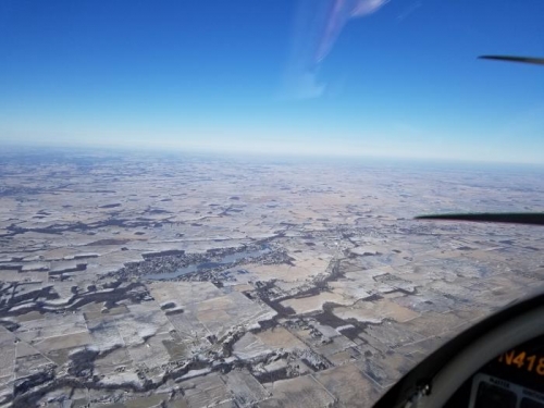 High over the skies of Ohio