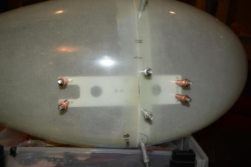 holes drilled and fitted