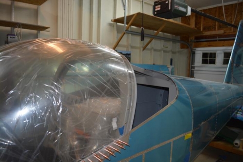 screws barely tightened to allow canopy to move