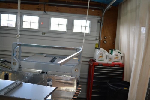 Longeron temporarily in place to see how it fits up