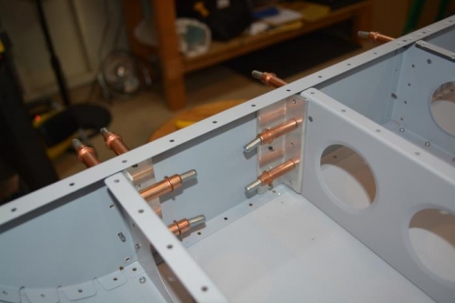 Step angles clecoed and ready for 1/4