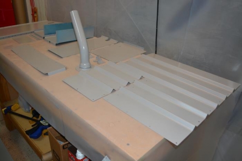 Rear access pannel painted along with fulel tank pipe