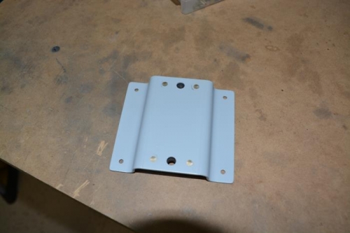 pump bracket preped and ready to install