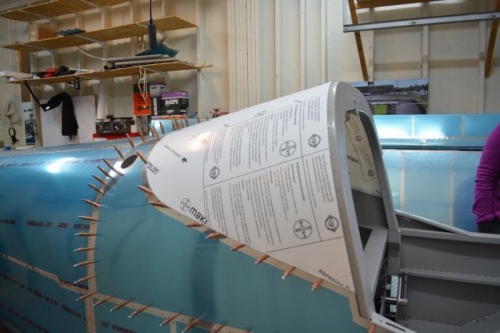 Aft windo fits nicely