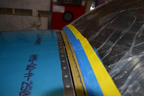 fwd edge trimmed and gap checked