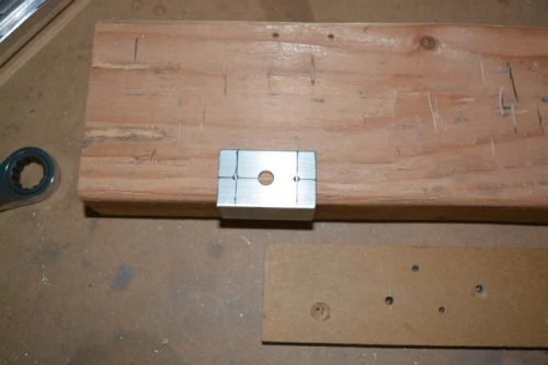 Once started, I pulled it out and finished with the hand drill