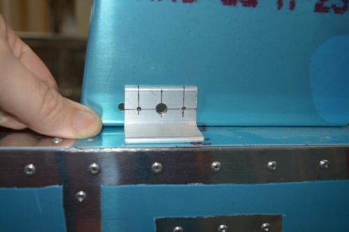 The completed strut attach angle fits perfect