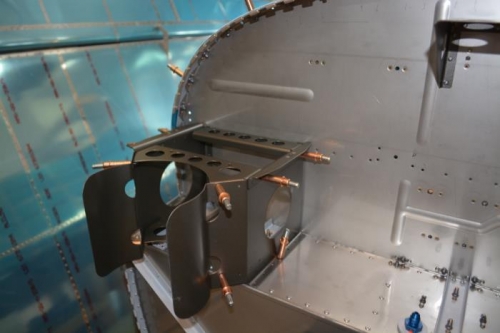 completed oil tank bracket