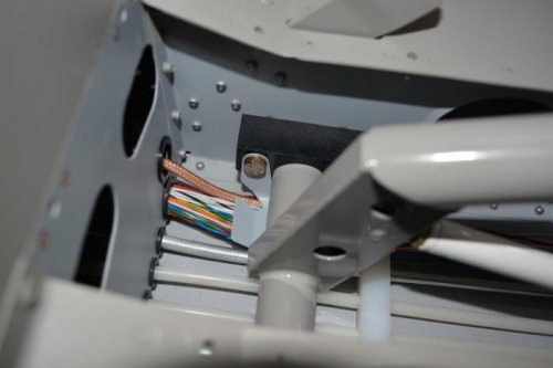 wire shield in place