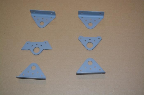 hinge assemblies preped and primed