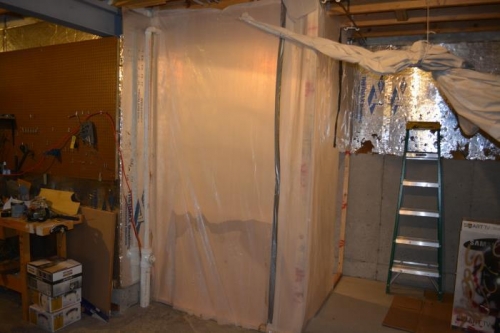 home made paint booth