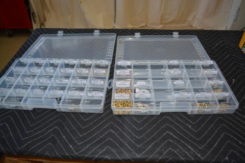 Oganized all the small fastners and rivets