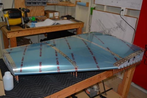 First side of VS riveted