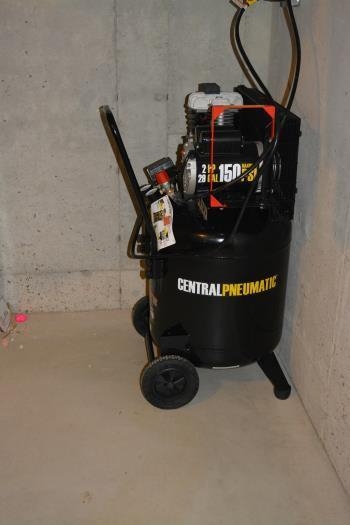 30 gal compressor installed in basement