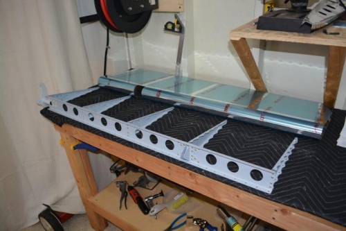 Rudder skeleton assembled and primed