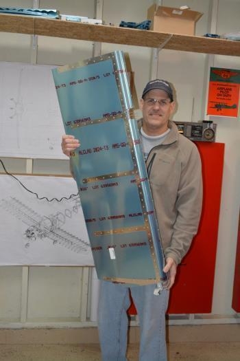 Proud owner of a completed rudder assembly