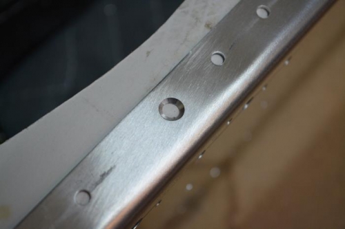 Oversized countersink on HS-1202 spar flange