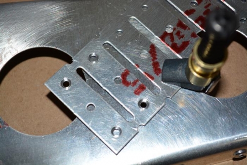 Using scap part as a pilot hole to keep countersink centered