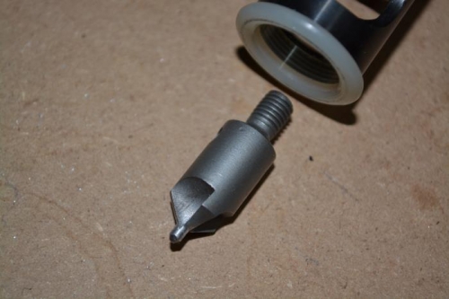 Countersink curtter with pilot tip (see previous log)