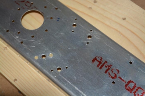 Counter sink newly drilled holes