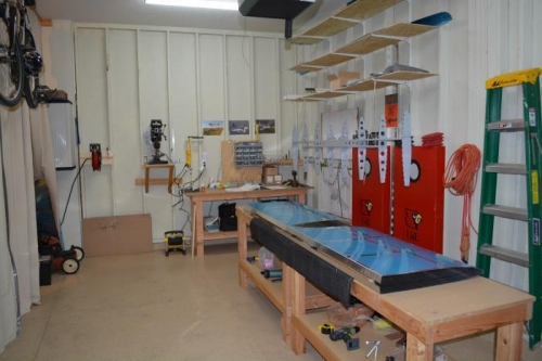 I feel more organized now plus more table space to work