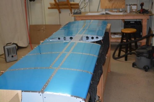 Main skin rivetted in place