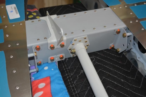 Control horn installed