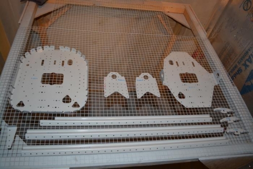 Parts deburred and primed