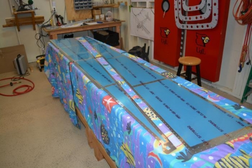 Preping bottom skins