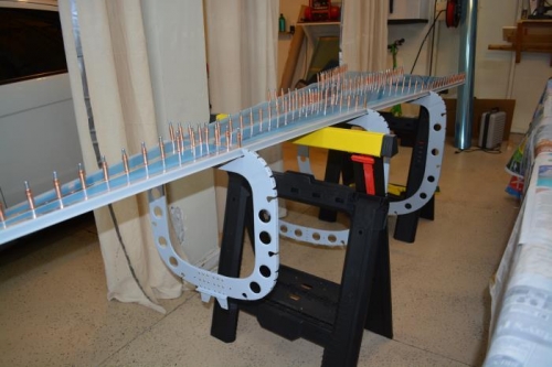 Bottom skin installation