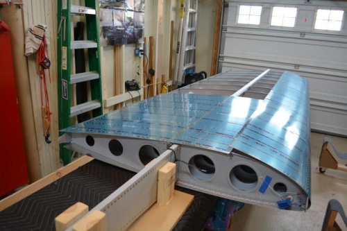 Inboard skin in place