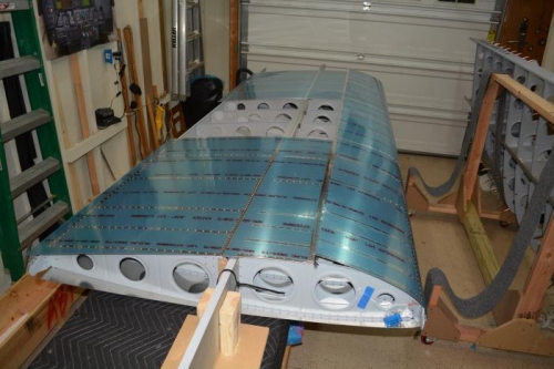 Ready to start the last upper skin