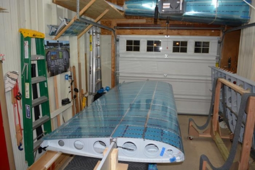 Left wing skins complete