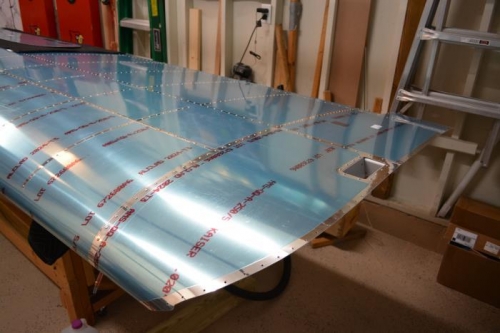 Top of the wing looks almost finished