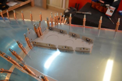 top plate installed and I primmed the interface of the top skin and plate