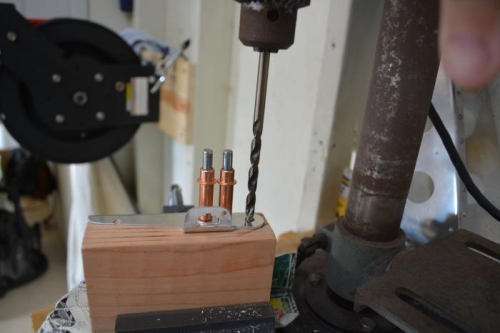 Drill press was a much beeter way to final size the .25 holes