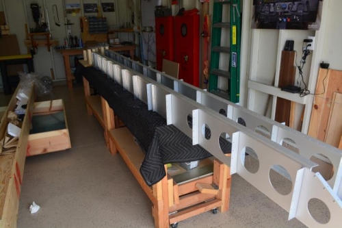 Competed attaching the angle brackets