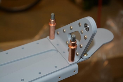 bracket riveted in place