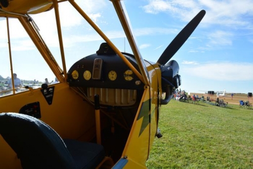 J3 cub on static display