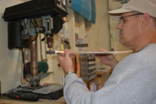 working my way around with the scotchbrite wheel